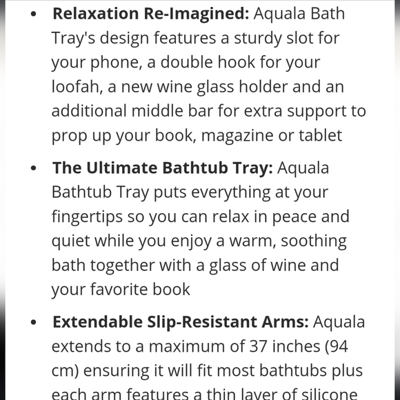 Bathtub caddy reading tray - Picture 9 of 9